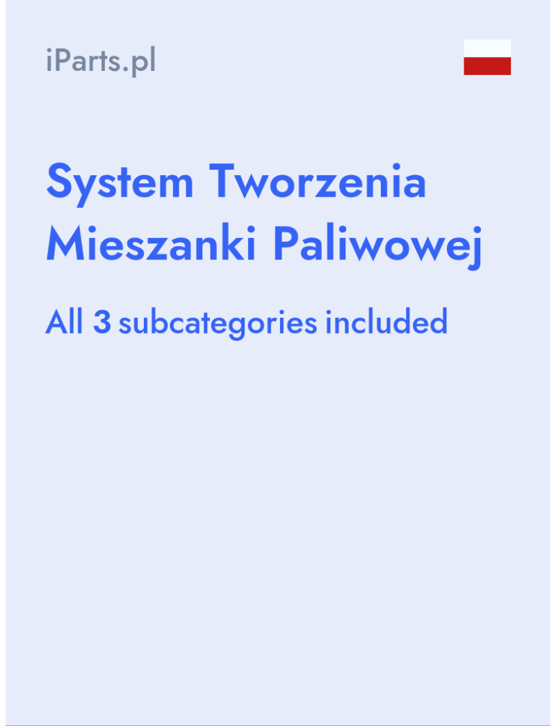 System Tworzenia Mieszanki Paliwowej - iParts.pl - Poland