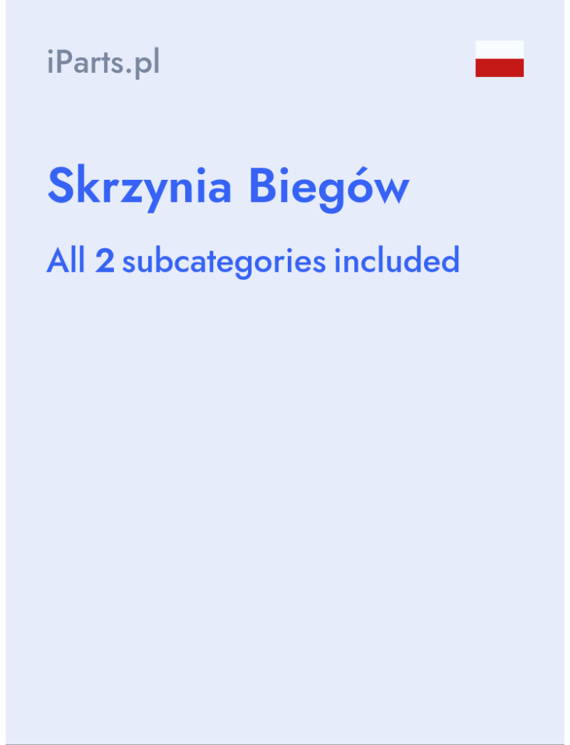 Skrzynia Biegów - iParts.pl - Poland