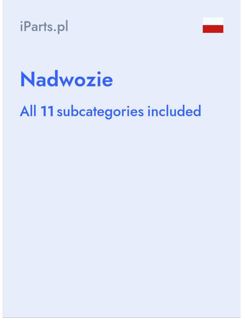 Nadwozie - iParts.pl - Poland