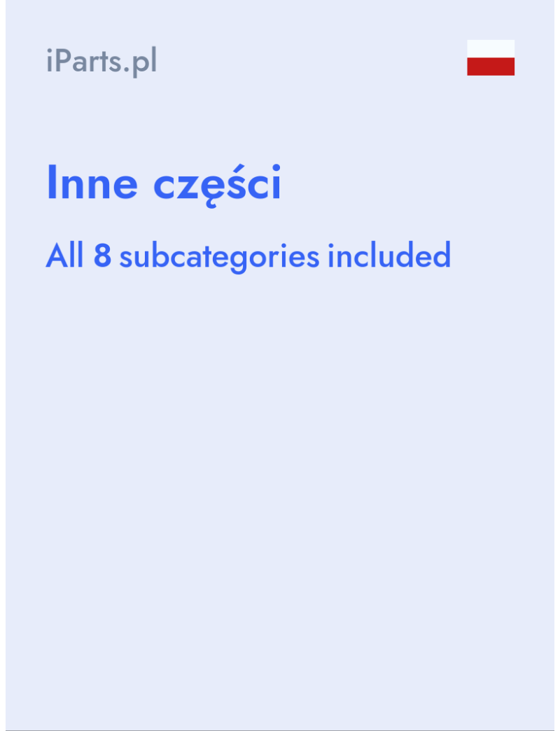 Inne części - iParts.pl - Poland