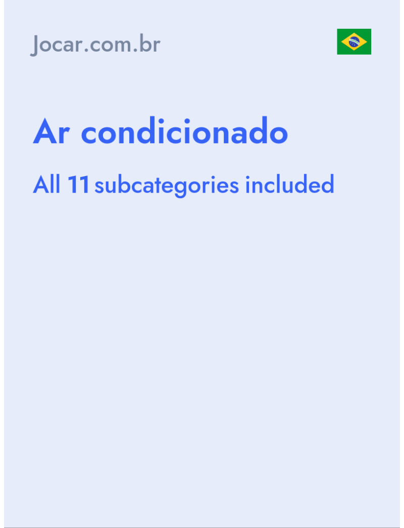 Ar condicionado - Jocar.com.br - Brazil