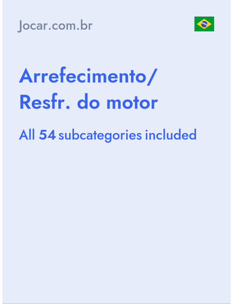 Arrefecimento/ Resfr. do motor - Jocar.com.br - Brazil