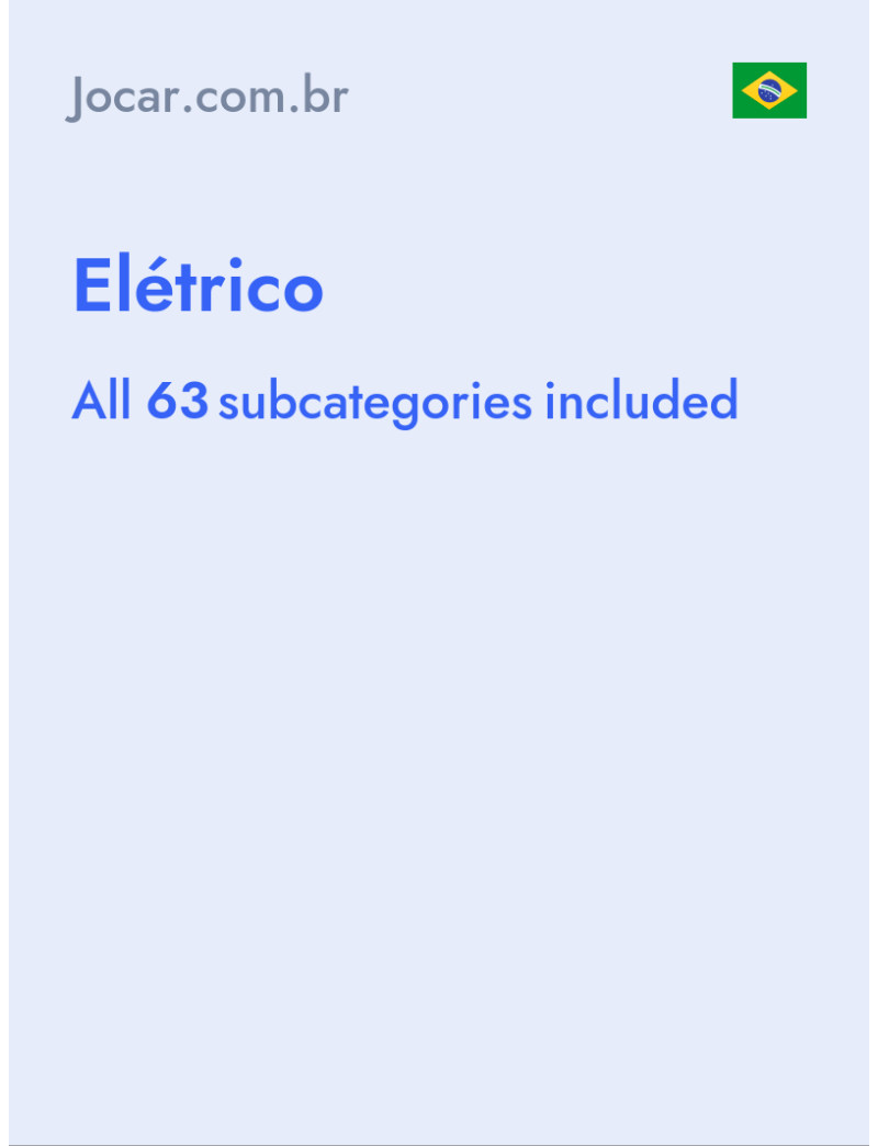 Elétrico - Jocar.com.br - Brazil
