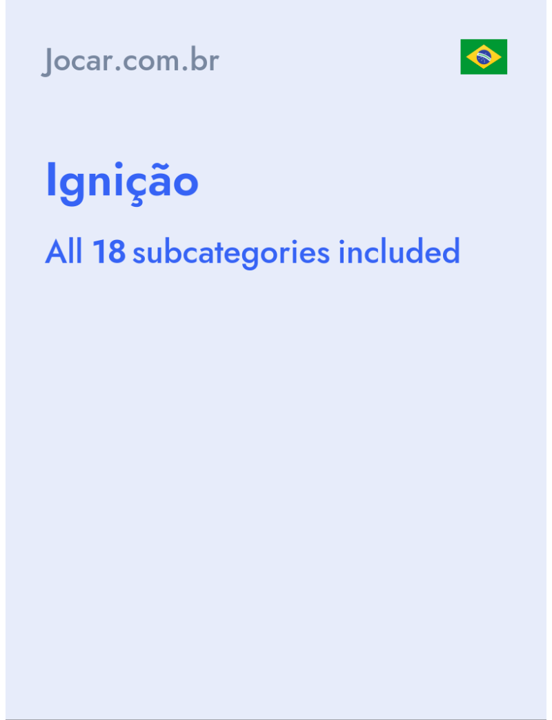 Ignição - Jocar.com.br - Brazil