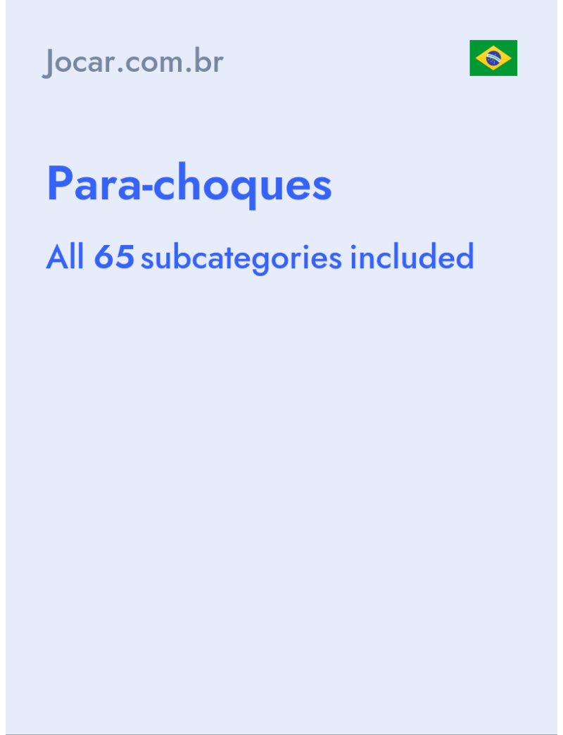 Para-choques - Jocar.com.br - Brazil