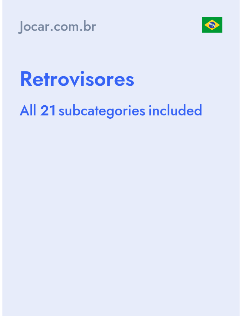 Retrovisores - Jocar.com.br - Brazil