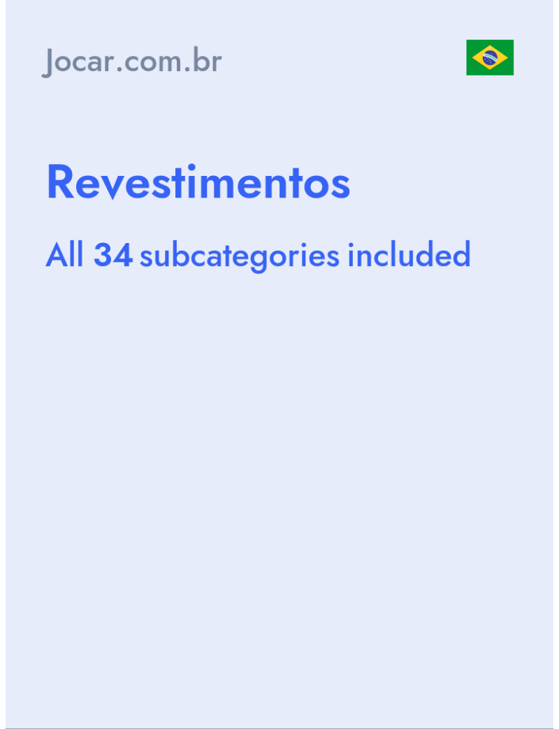 Revestimentos - Jocar.com.br - Brazil