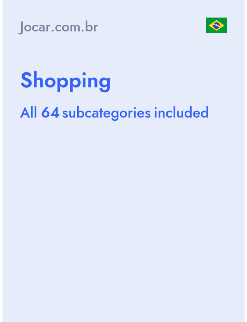 Shopping - Jocar.com.br - Brazil