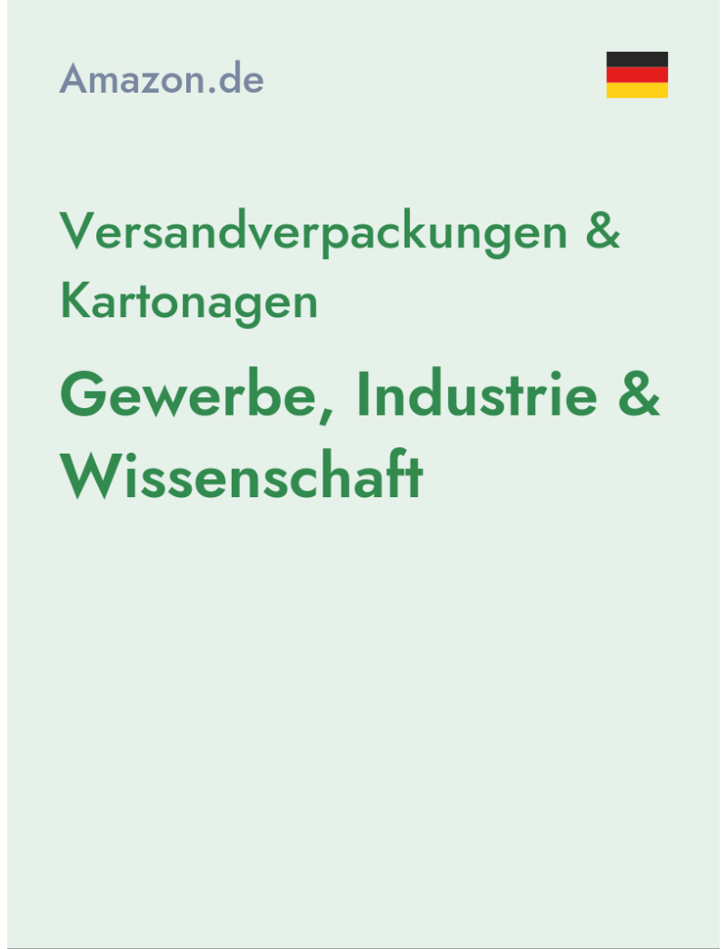 Versandverpackungen & Kartonagen (Gewerbe, Industrie & Wissenschaft) - amazon.de - Germany