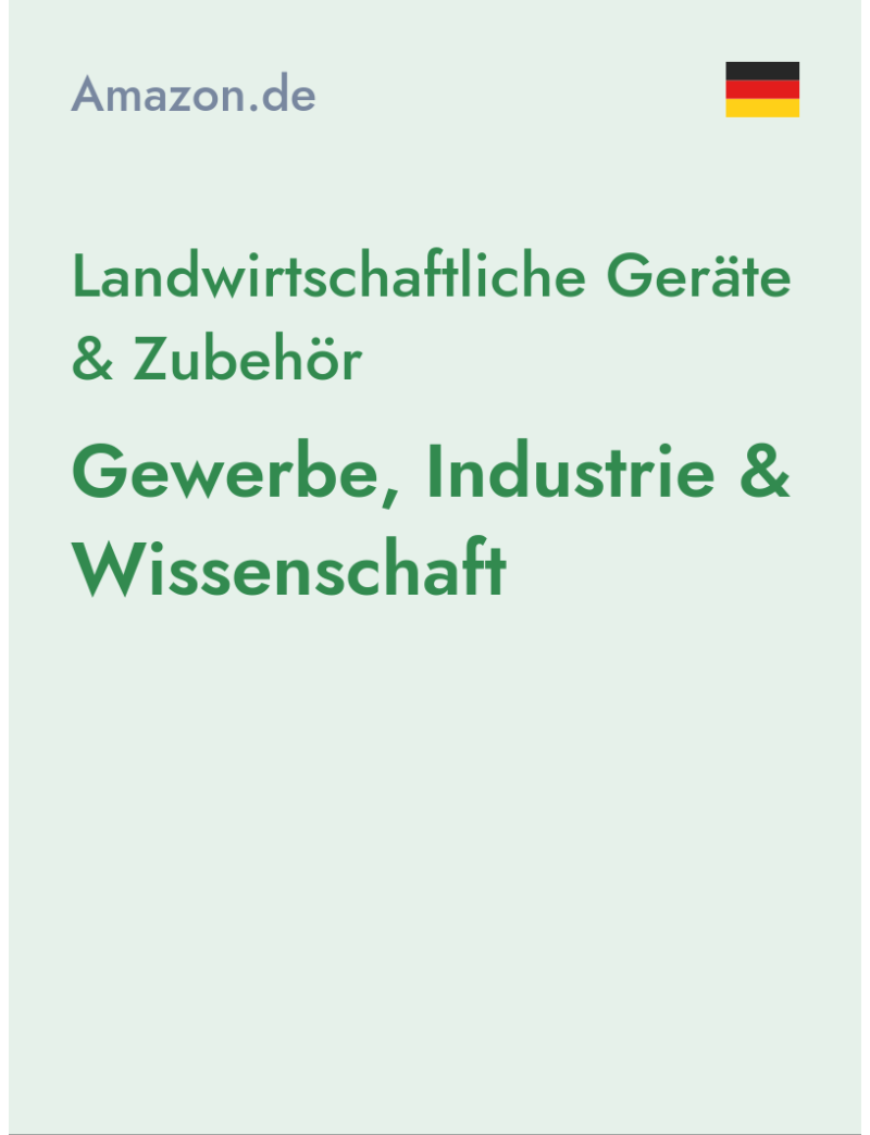 Landwirtschaftliche Geräte & Zubehör (Gewerbe, Industrie & Wissenschaft) - amazon.de - Germany